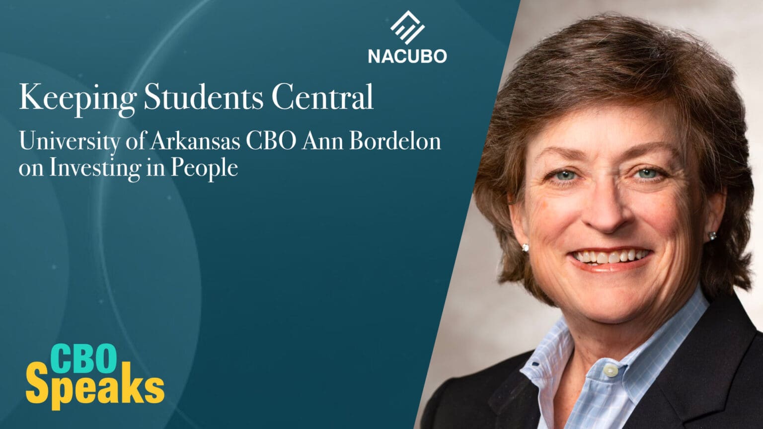 University of Arkansas CBO Ann Bordelon • CBO Speaks episode 1016