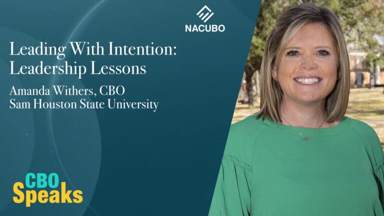 Leading With Intention: Leadership Lessons From Sam Houston State University CBO Amanda Withers • CBO Speaks • Episode 1101