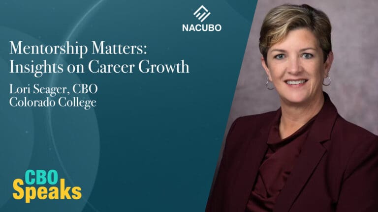 Mentorship Matters: Insights on Career Growth from Colorado College CBO Lori Seager • CBO Speaks • Episode 1102