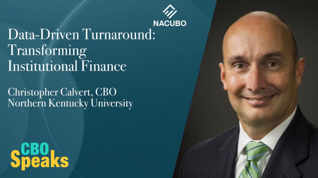 Data-Driven Turnaround: Transforming Institutional Finance with Northern Kentucky University CBO Christopher Calvert • CBO Speaks • Episode 1112